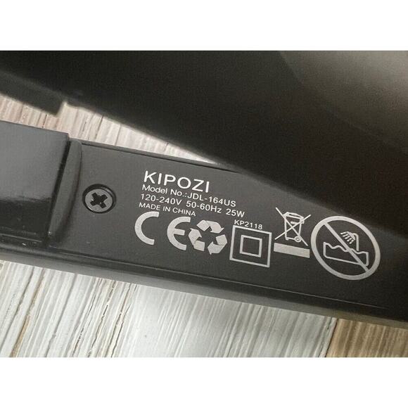 Kipozi Flat Iron Hair Straightener JDL164US Black Stylist Beard 1" Travel Mini - Picture 2 of 5